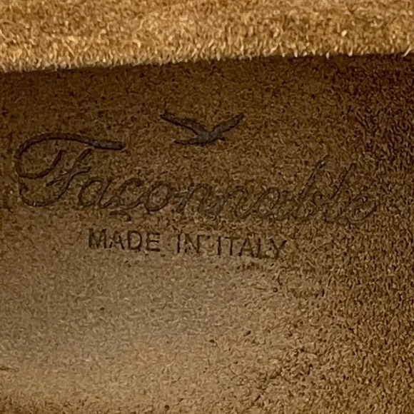 Faconnable Shoes Mens Size 7/40 Moccasin Slip On Driving Loafers Suede Brown - Picture 10 of 11